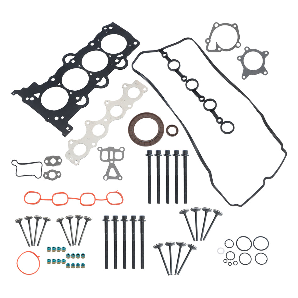 G4FD 1.6L Top End Engine Rebuild Kit w/ Valves Gaskets Bolts for Hyundai Accent Veloster Kia Rio Soul