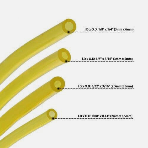 2 Cycle Fuel Line Hose Tygon Tube W/ 4 Sizes Tubing Fits For Common Small Engine