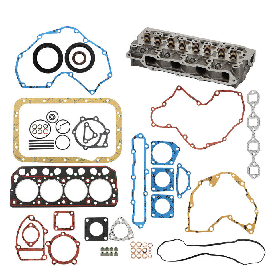 New Complete Cylinder Head Assy & Full Gasket Kit For Mitsubishi S4L S4L2 Engine