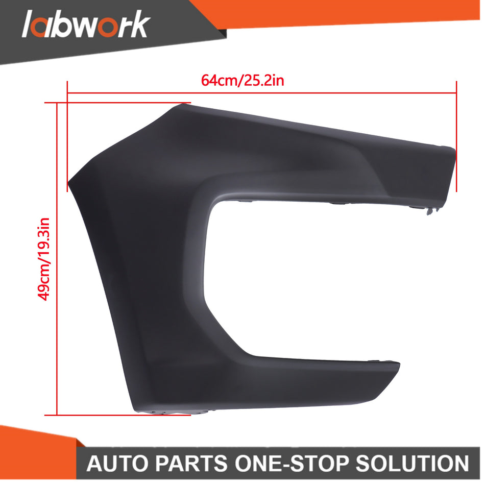 Labwork Front LH & RH Bumper Fascia Cover Primed For Chevy Colorado 2021-2022