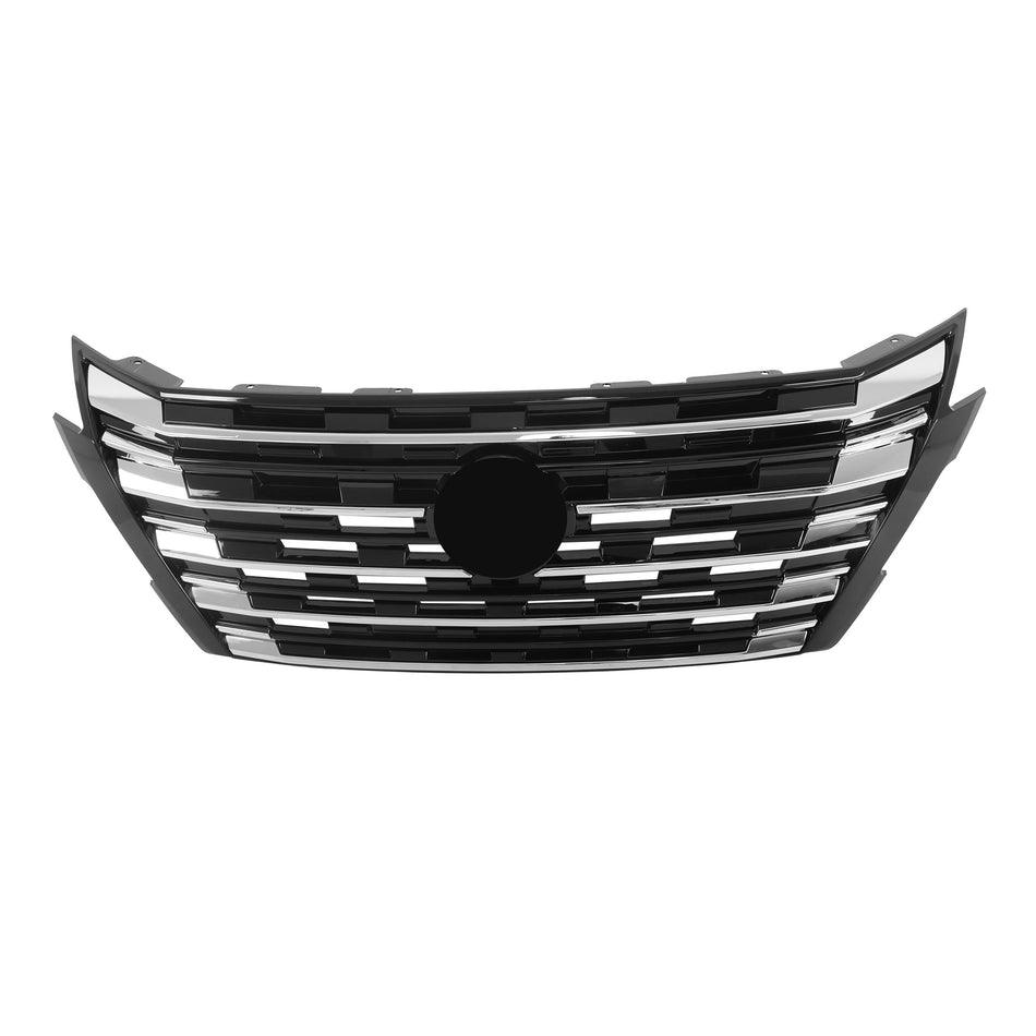 Labwork Front Grille Chrome & Black For 2024-2025 Nissan Rogue W/O Camera Hole