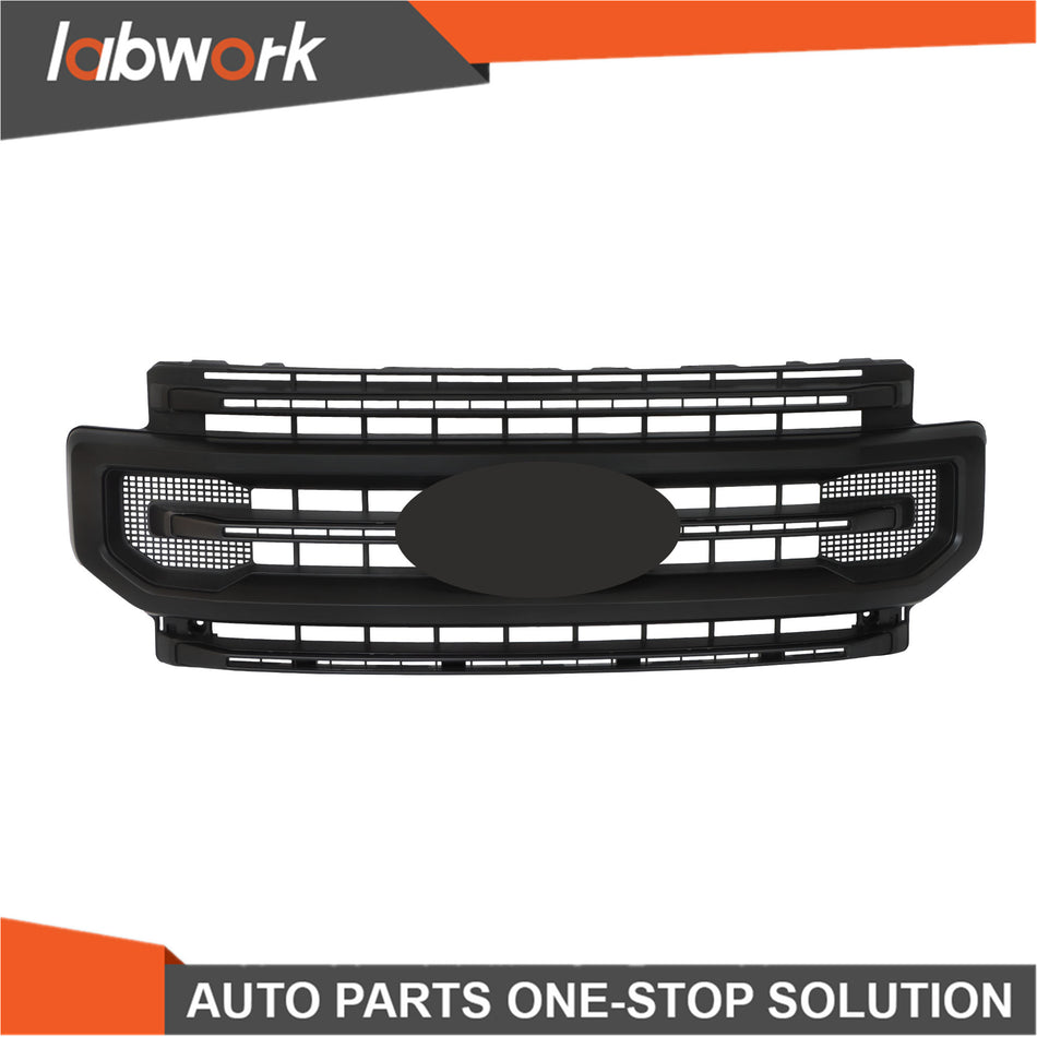Labwork Matte Black Front Bumper Grille Platinum For Ford F250 2020-2022