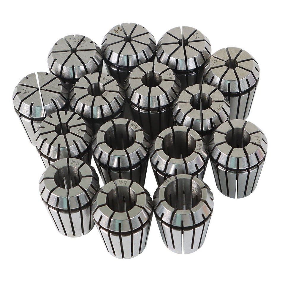 15×ER25 Spring Collet 2MM -16MM Set For CNC Engraving Machine Milling Lathe New
