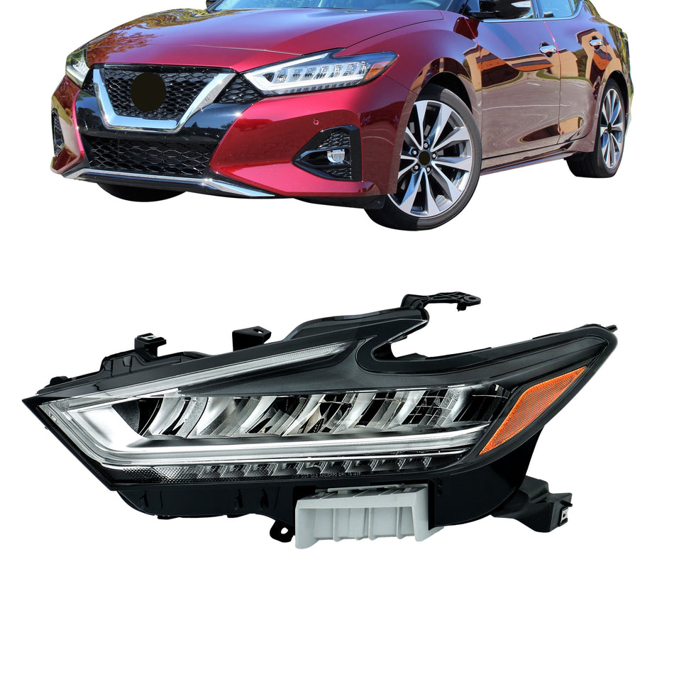 Labwork Left LED Headlights Assy For 2019-2021 Nissan Maxima Chrome NI2502269