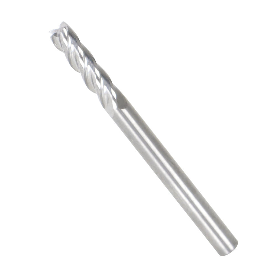 10 PCS 1/8" Diameter 4 Flute 1/2" LOC 1-1/2" OAL Carbide Square End Mill New