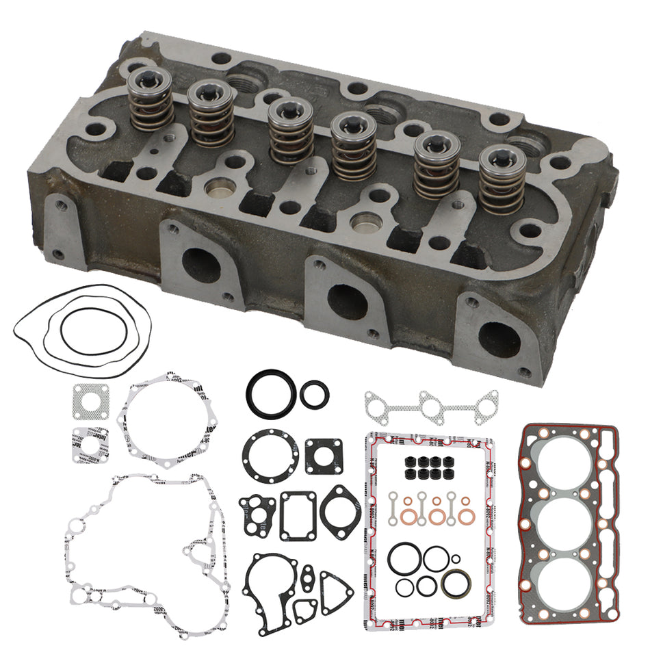Cylinder Head Assy & Full Gasket Kit For Kubota D905 Engine
