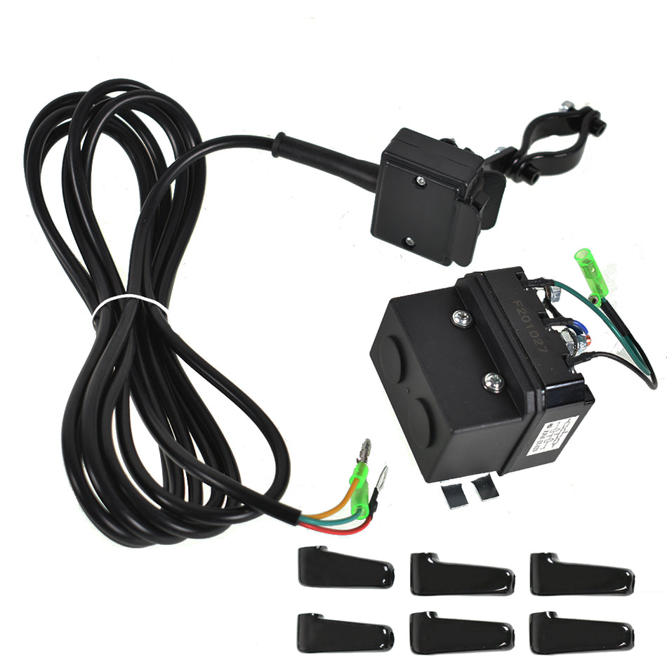 WINCH CONTACTOR THUMB SWITCH WINCH SOLENOID RELAY FOR WARN ATV UTV 12V 250A