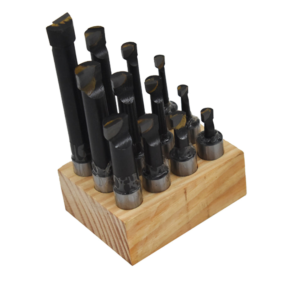 12 Pcs Set 5/8" Boring Bar Carbide Tipped Bars 5/8" Shank Lathe Tool NEW