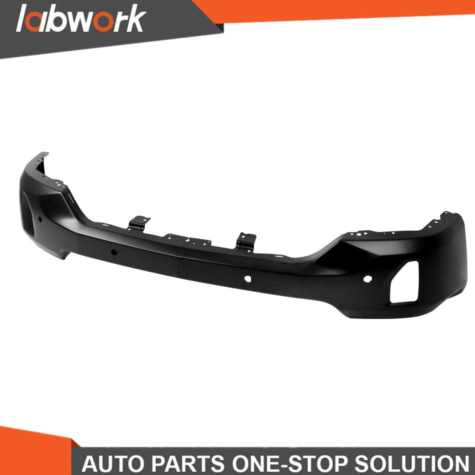 Labwork Front Bumper W/ Sensor Holes For Chevy Silverado 1500 2016-2018 Black