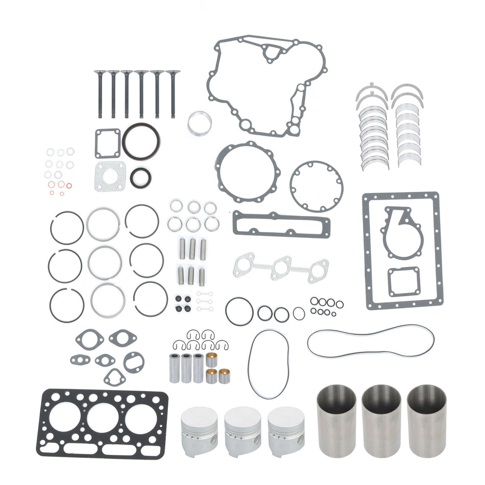 Overhaul Rebuild Kit for Kubota L2050 L235 L2350 L1802 Tractors w/ D1102 Engine