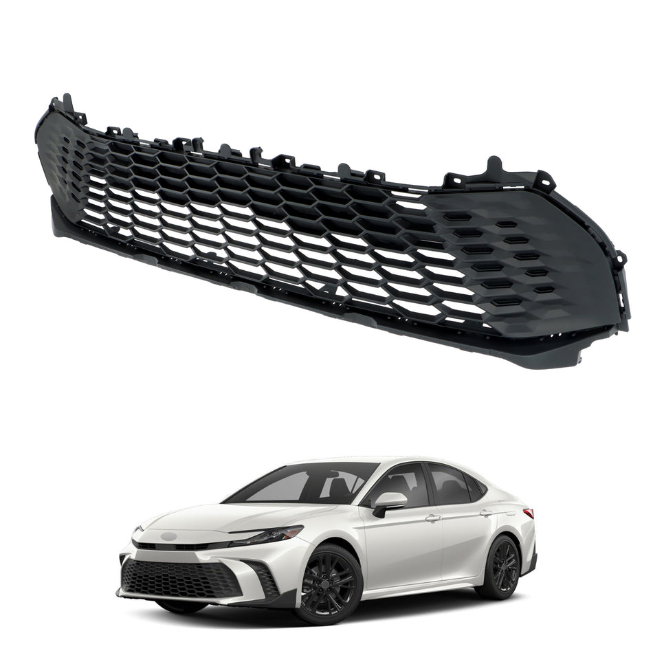 Labwork Plastic Matte Black Front Bumper Lower Grille For Toyota Camry SE 2025