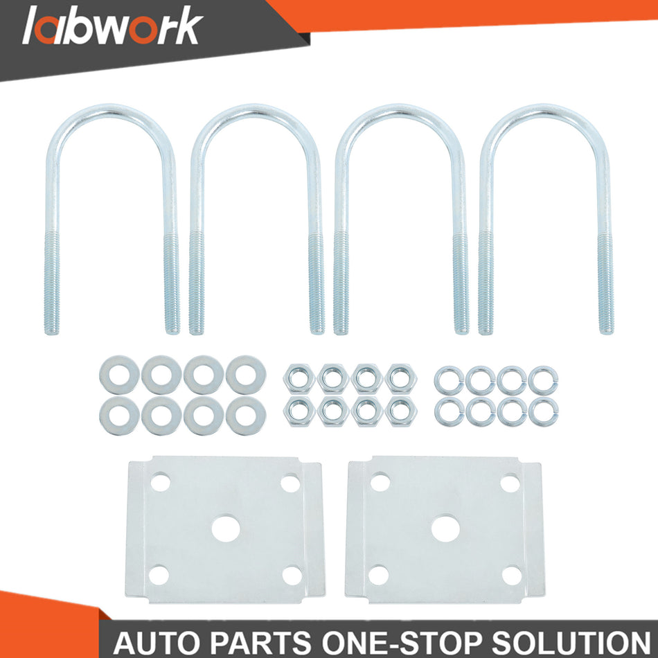 Labwork trailer U bolt kit for 5200-7000lbs 3" Round Axle 7" long 1/2"