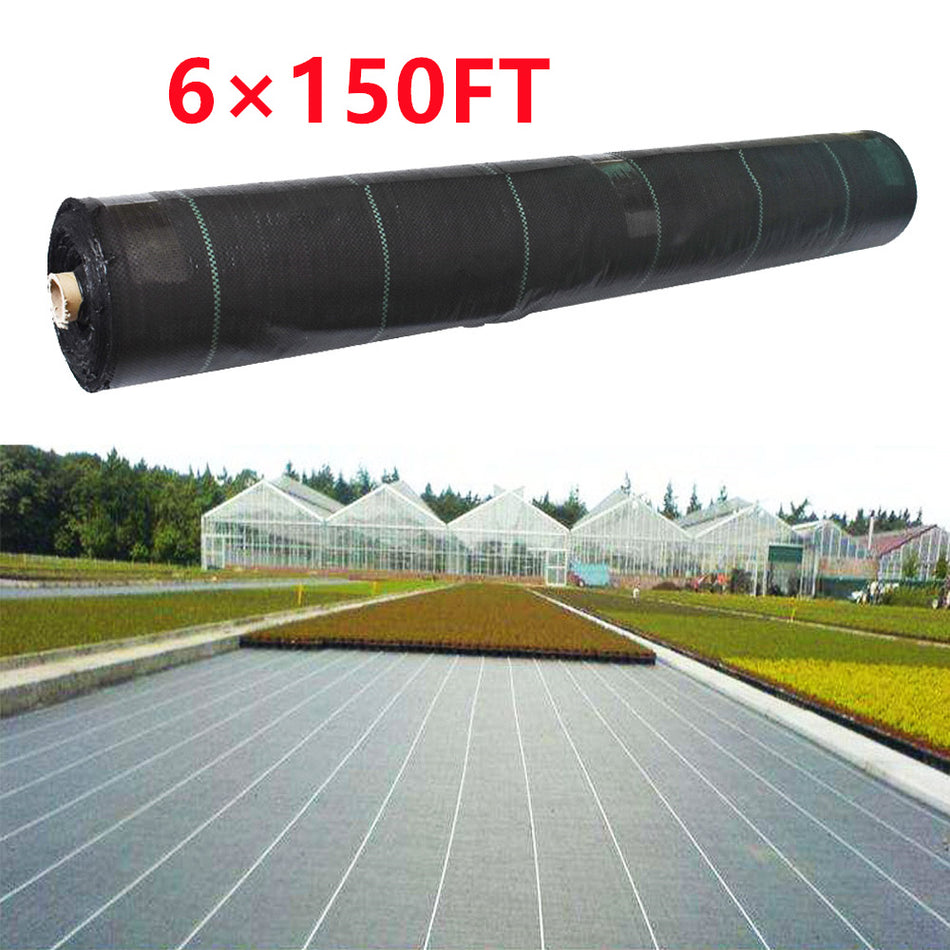 Weed Barrier Fabric Woven Garden Ground Weed Cover Landscape 3.2 Ounce 6×150FT