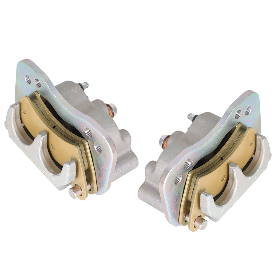 Rear Left Right Brake Calipers & Pads For 2017 Polaris Ranger Crew XP 1000 EPS