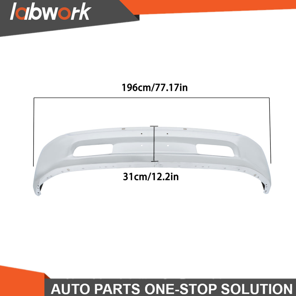 Labwork Steel Front Bumper For RAM 1500 2013-2018 Chrome W/o Fog Light Hole
