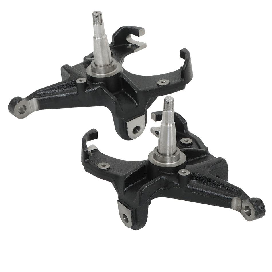 Labwork 2.5" Front Drop Spindles Lowering Kit w/ 1.25" Rotor For 73-87 Chevy C10