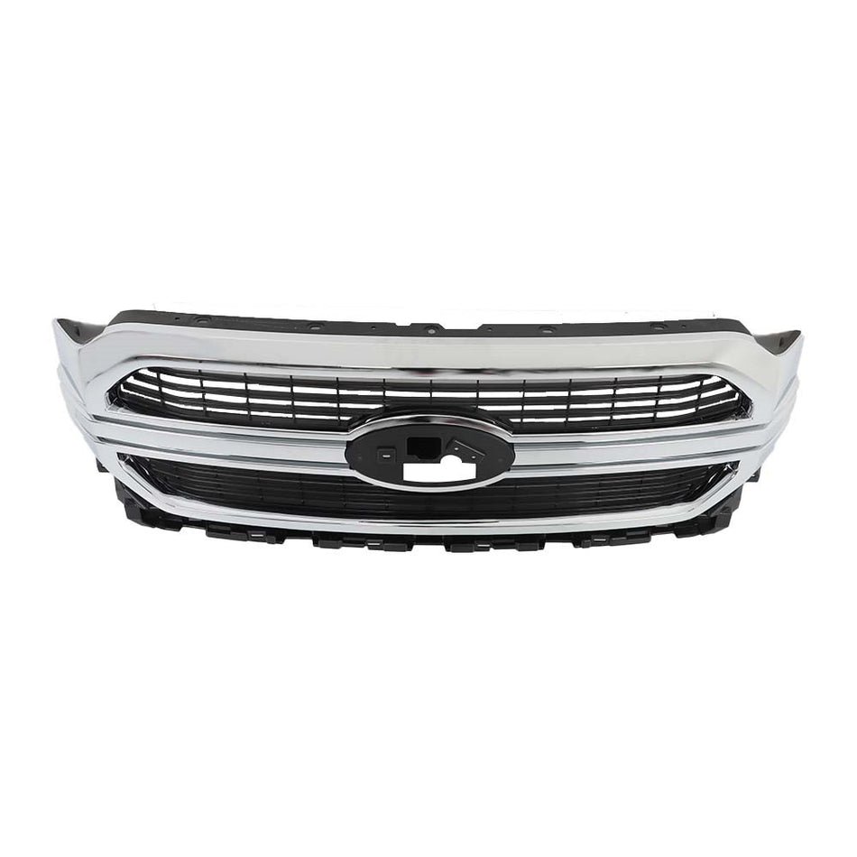 Labwork Front Bumper Upper Grill Grille For 2021-2022 Ford F-150 Chrome
