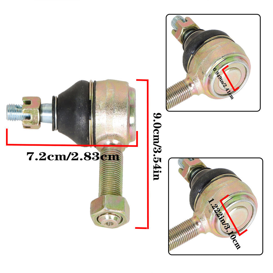 Fits For Club Car DS Golf Cart 1984-2008 Steering Gear Box Drag Link Tie Rod End