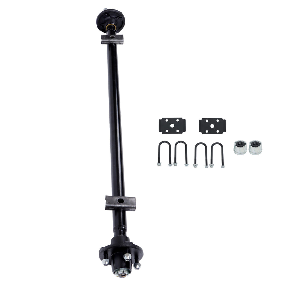 Labwork Trailer Axle 2000lbs 4 lug-4' 49' Hub Face 38' Spring Center