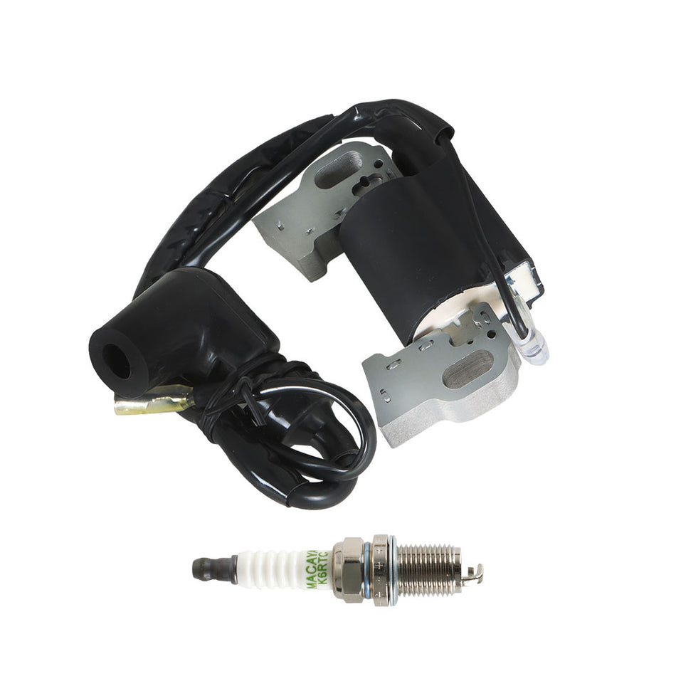 For anything using a small Honda, Clone or Predator engine Coil + spark plug