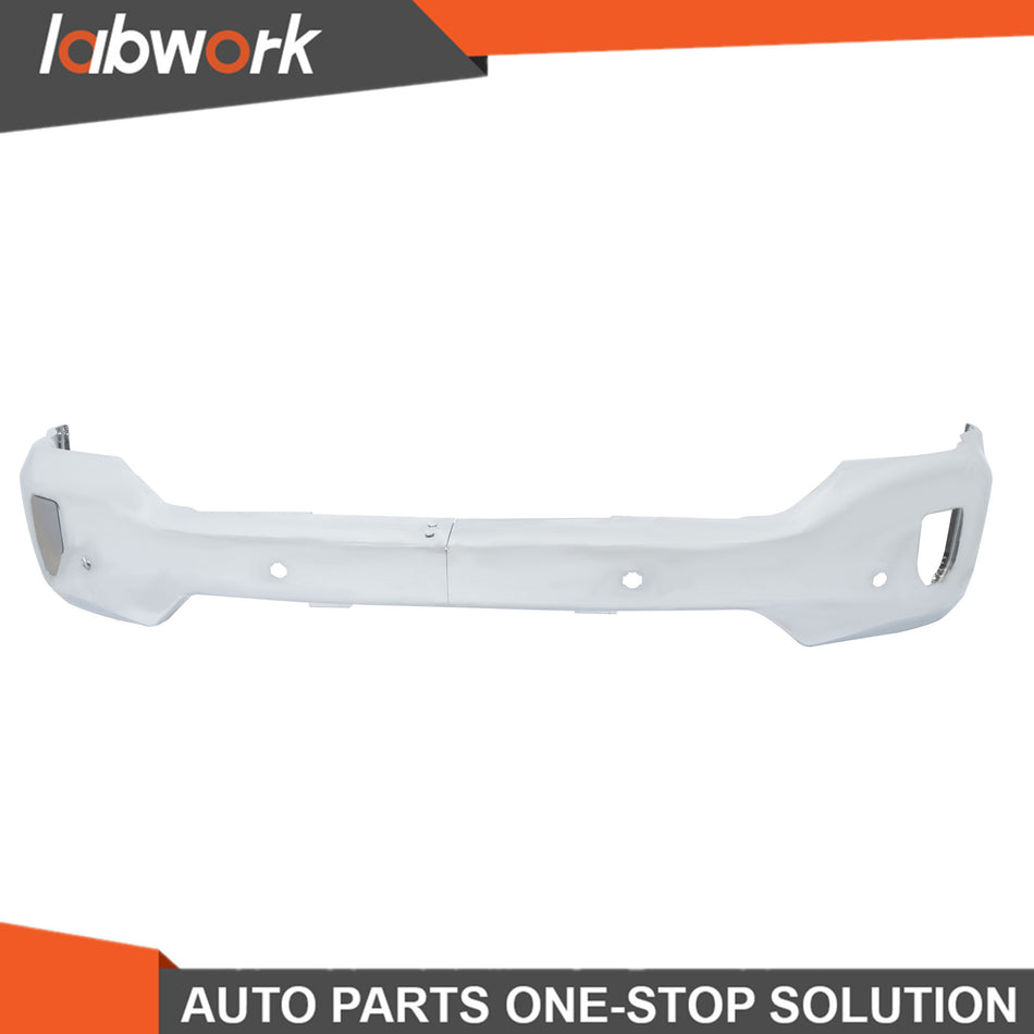 Labwork Front Bumper For Chevrolet Silverado 1500 16-2018 Chrome Steel W/ Holes