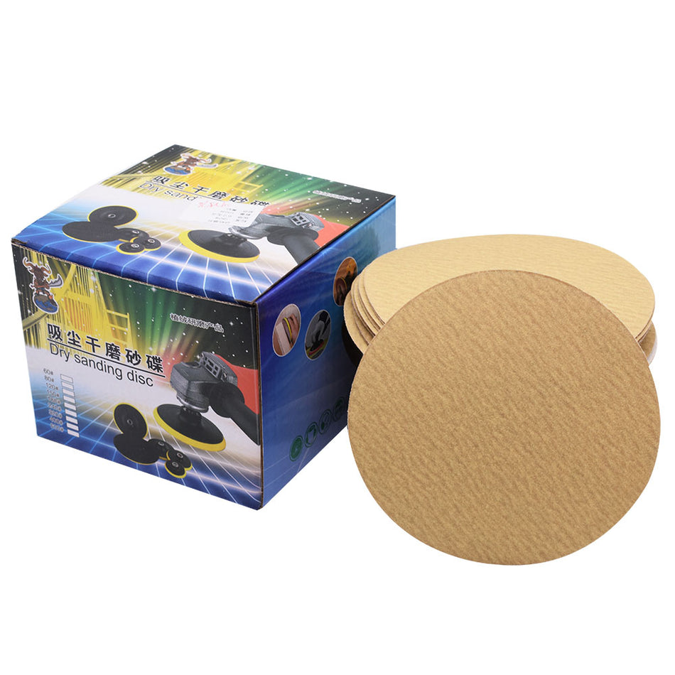 Labwork NO-Hole Hook Loop Pads Sanding Disc Flocking 100 Pack 6" 180 Grit