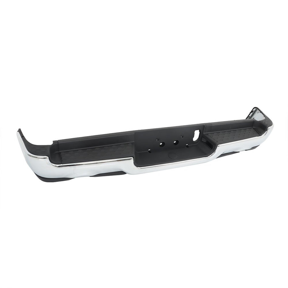 Labwork Rear Bumper For 2019-2022 RAM 1500 w/ Dual Exhaust Chrome Steel Assembly
