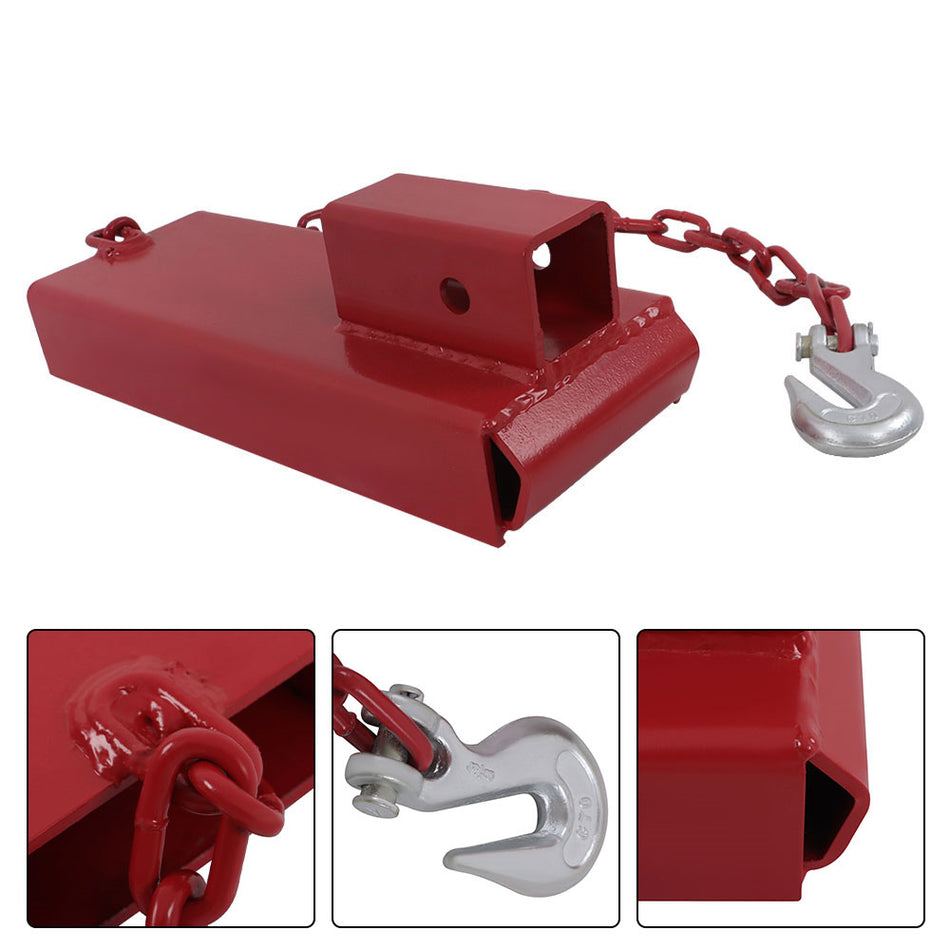 2INCH Forklift Trailer Hitch Receiver Attachment Pallet Forks Towing Adapter