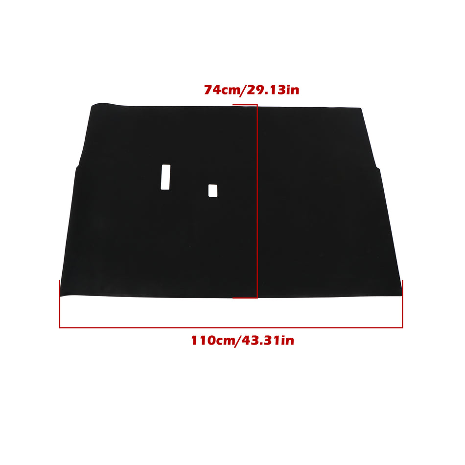 Full-Coverage Black Floor Mat Fit For Club Car DS Golf Carts 1982-Up New