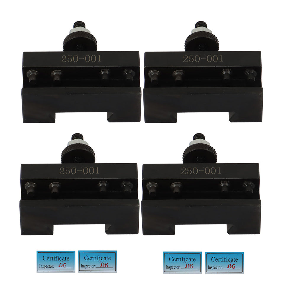 4Piece OXA #1 250-001 Quick Change Turning Facing Tool Post Holder For Lathe CNC