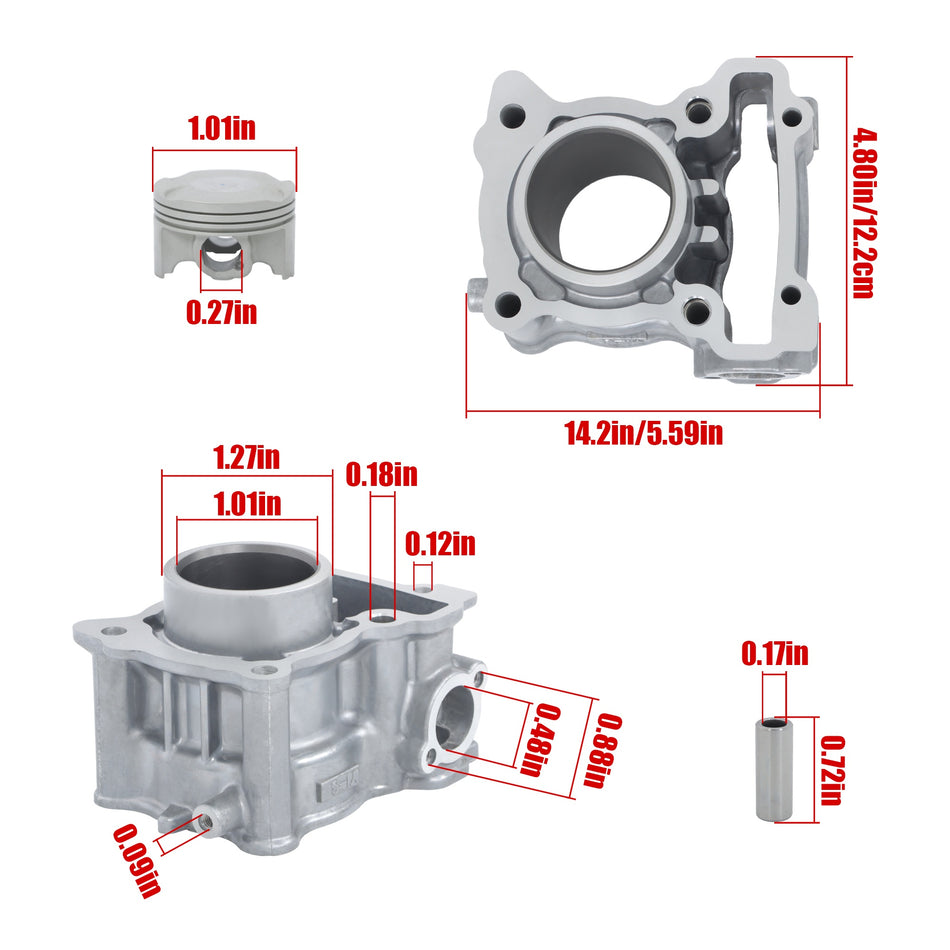 125cc Cylinder Piston Kit ? 14mm Fits Yamaha NMAX 125 ABS GPD125 N-Max 14-20
