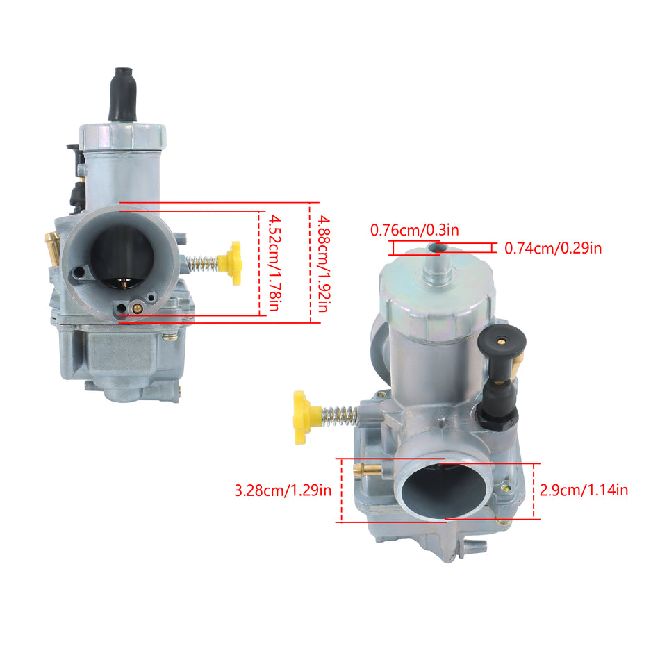28mm Intake Carburetor for Kawasaki KX80 KX100 KX125 & Suzuki RM80 RM85 RM85L