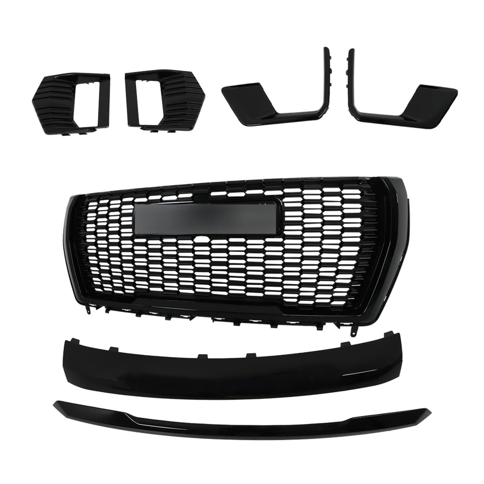 Labwork Front Grille Hood Trim Molding For Yukon/XL Denali 2021-2023 Set 7PCS