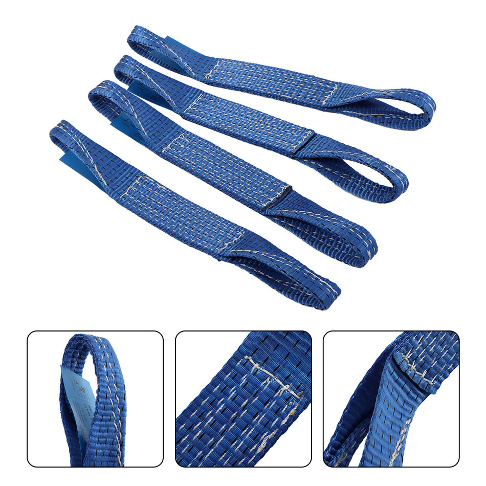 Labwork 4 Pc Load Restraint Car Carrying Strap With Loops Wheel Tie Down Towing
