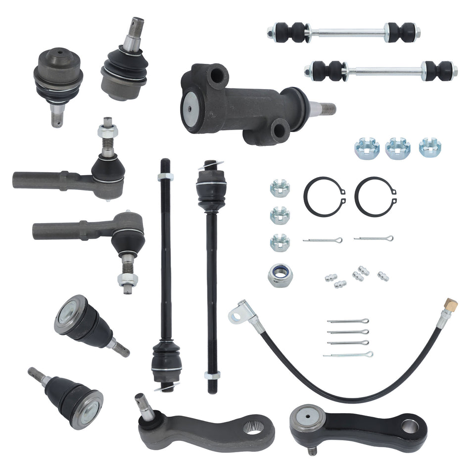 Labwork Front Suspension Kit Pitman Arm Tie Rod Ends For 2001 - 2006 GMC Yukon