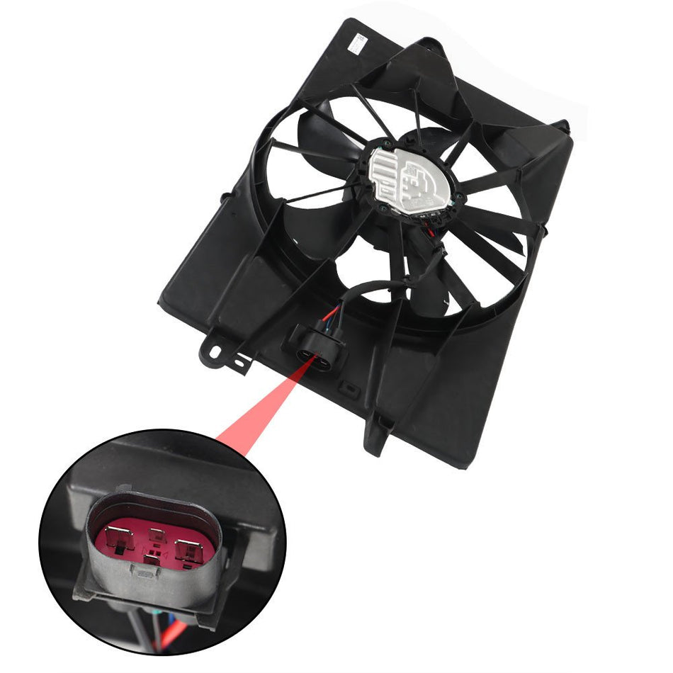 Labwork Radiator Cooling Fan Assembly 2014 2015-2022 For Jeep Cherokee 2.0L 2.4L