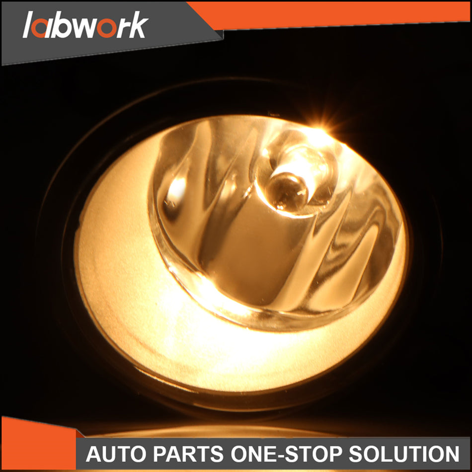 Labwork Fog Lights Lamp+Cover Fit For Toyota Yaris 2 Door Hatchback 2006-2008