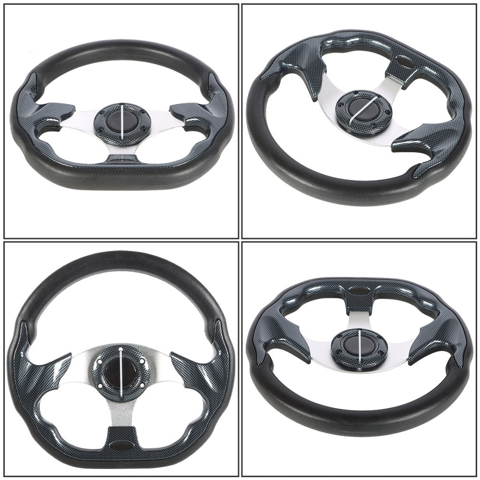Golf Cart 13" inch carbon fiber Steering Wheel for Ezgo RXV TXT and Yamaha