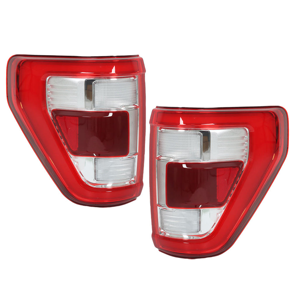 Labwork Left+Right Tail Lights Lamps For 2021-2023 Ford F150 w/ Blind Spot LED