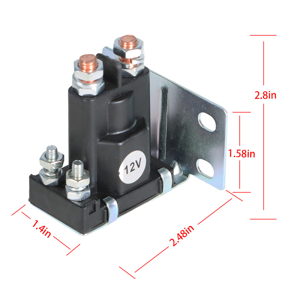 12V 4 Terminal Solenoid for 79-94 EZGO Gas Marathon 2-Cycle Golf Cart 16542G1