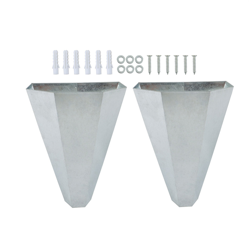 2 Pack Medium Chicken Cone Galvanized Steel Poultry Restraining Cone For Birds