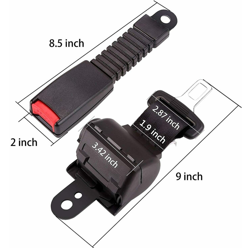 Fits For EZGO/Yamaha/Club Car 42' Golf Cart Seat Belts Lap Set Retractable