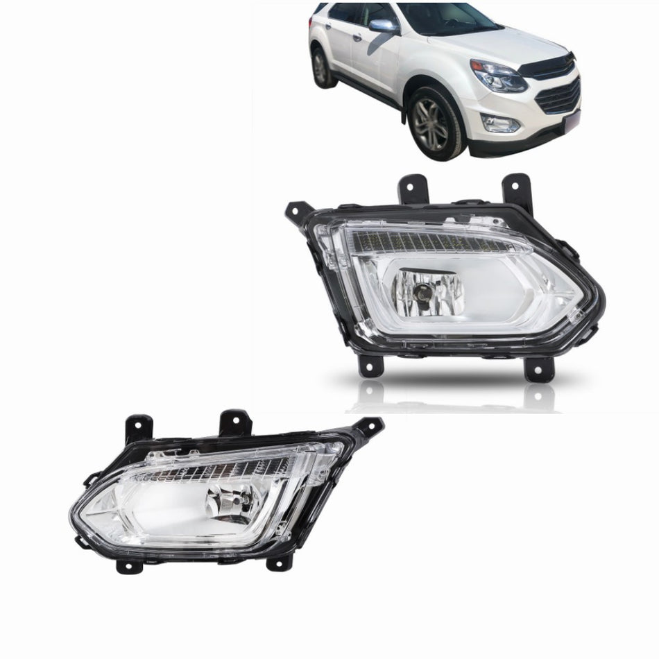 Roght&Left Side Halogen Fog Lamp For 2016-2017 Chevrolet Equinox Premier LTZ
