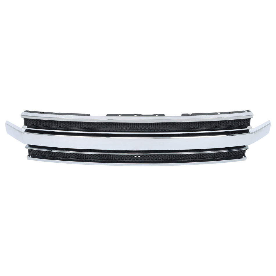 Labwork Front Upper Bumper Grille With Chrome Trim For 2013-2019 Ford Flex