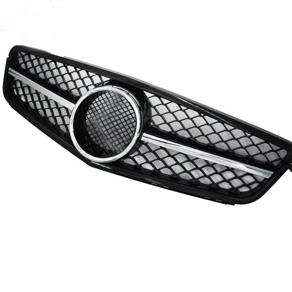 Labwork Front Grille For Mercedes Benz C63 C-Class W204 2008-2013 Chrome Black