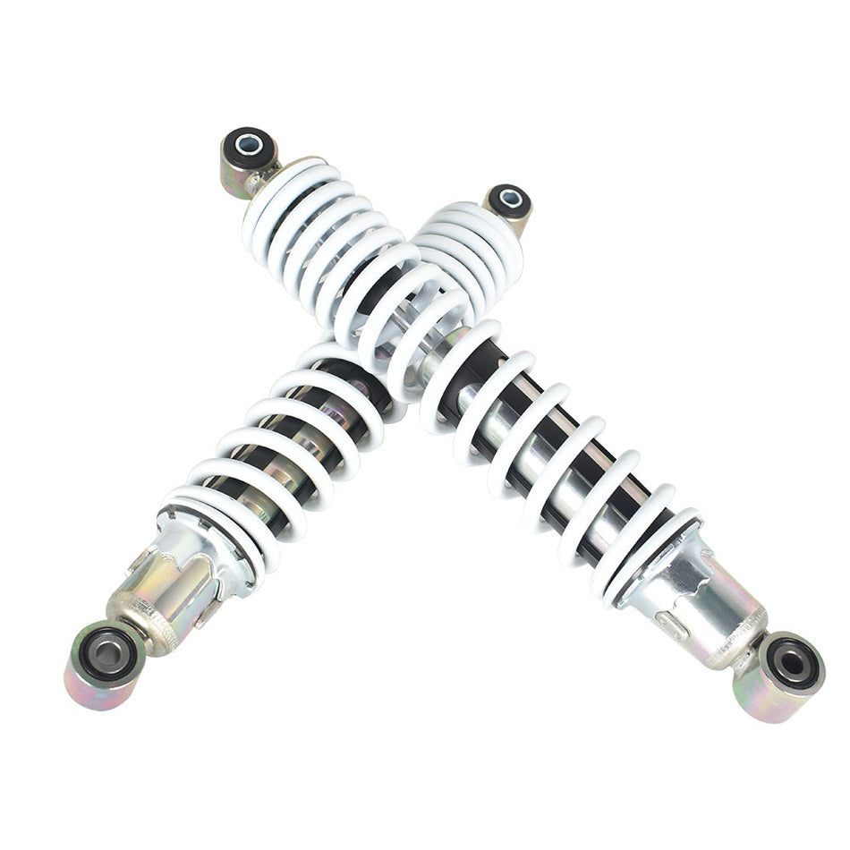 2 x Front Shocks Absorber Spring White for Yamaha Banshee 350 YFZ350 1987-2006