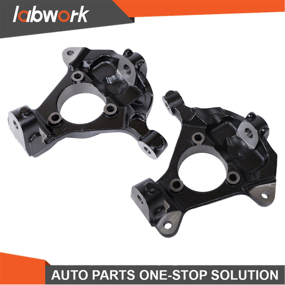 Labwork 2 Front Suspension Steering Knuckle Spindle LH RH Pair for Sierra Tahoe