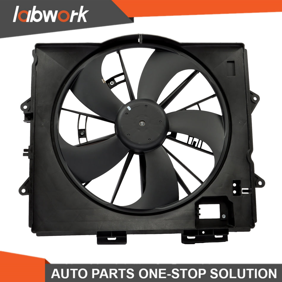 Labwork Radiator Cooling Fan Assembly For Cadillac CTS 2009-2010 2011 2012 2013