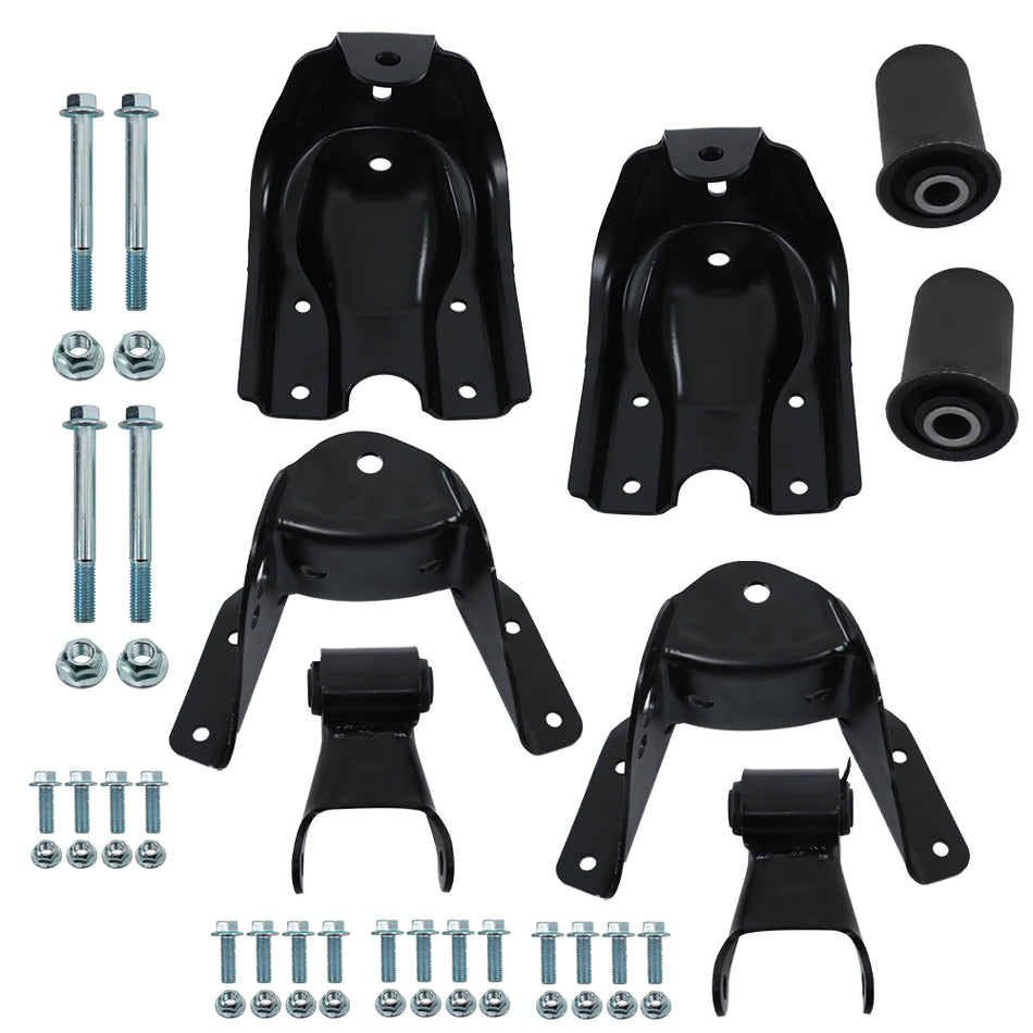 Labwork Rear Leaf Spring Shackle Hanger Bracket Repair Kit For 1988-97 GMC C2500