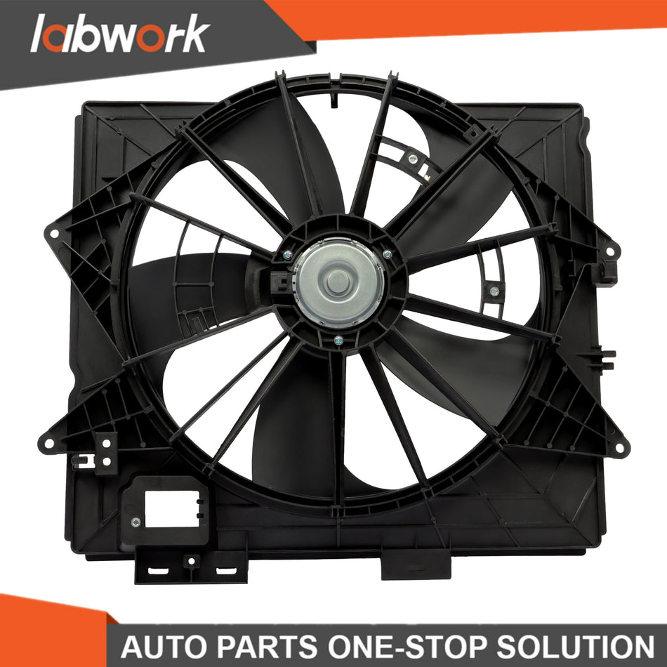 Labwork Radiator Cooling Fan Assembly For Cadillac CTS 2009-2010 2011 2012 2013